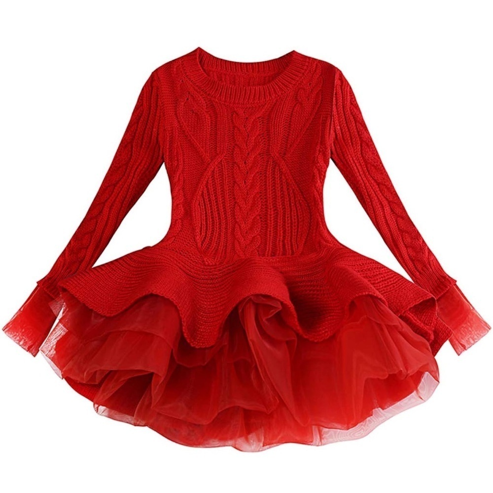 Girls sweater tulle dress. Size 3T. Excellent condition!